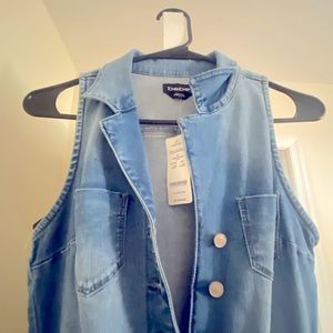 Denim Jump Suit Bebe never worn